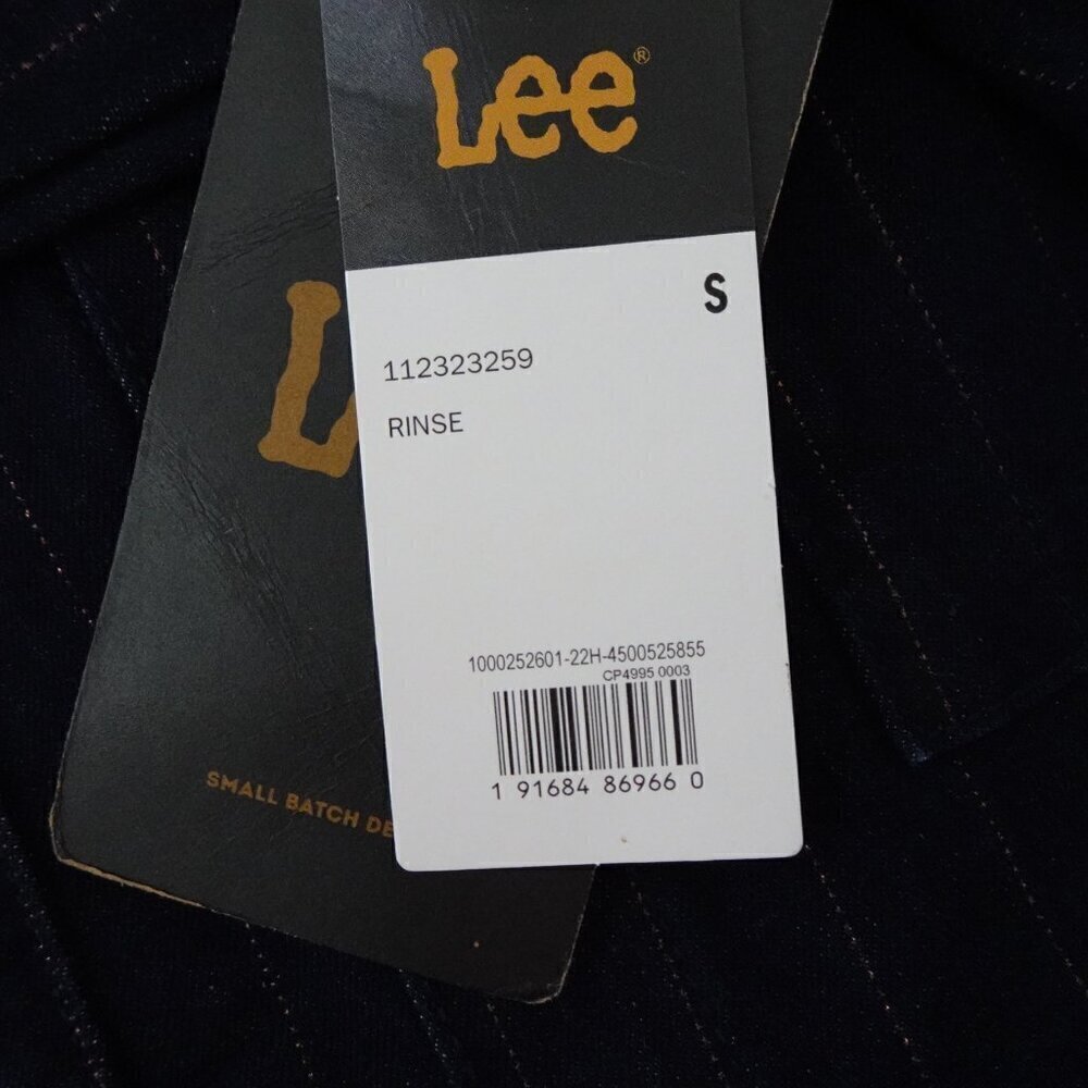 Lee Union-Alls Coverall Jumpsuit Women's Size S Blue Metallic Pinstripe - Picture 10 of 12